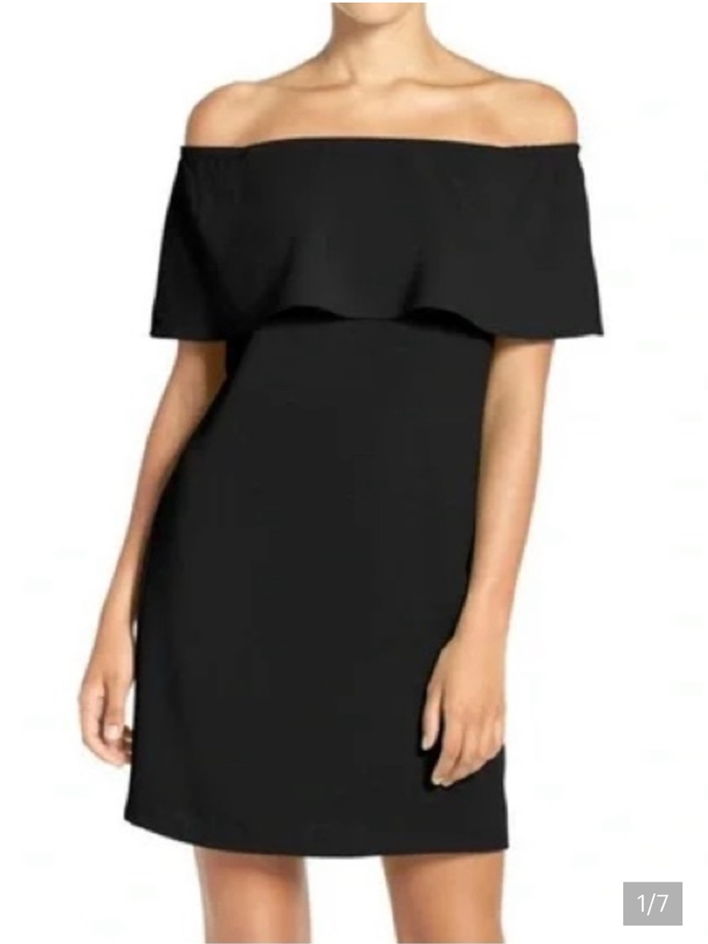 Charles Henry off shoulder dress